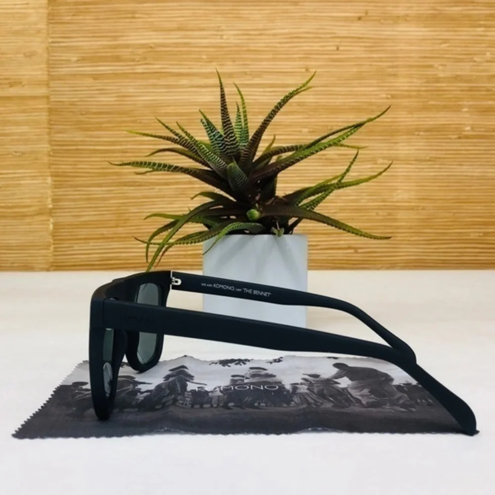 KOMONO sunglasses Bennet Midnight Blue Rubber NEW - Picture 10 of 13